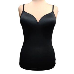 Maidenform XL Womens Top Black Shaping Camisole W83070 Adjustable Stretch Smooth